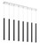 Forest LED Linear Chandelier in Chrome (224|917MP24MBLED8LCH)