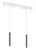 Forest LED Linear Chandelier in Chrome (224|917MP12PBLLED2LCH)