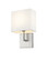 Saxon One Light Wall Sconce in Brushed Nickel (224|8151SBN)