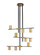 Calumet Nine Light Chandelier in Matte Black / Olde Brass (224|8149MBOBR)