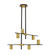 Calumet Six Light Chandelier in Matte Black + Olde Brass (224|8146MBOBR)