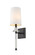 Sophia One Light Wall Sconce in Matte Black (224|8031SMB)