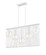 Contour Five Light Linear Chandelier in White (224|8015LWH)