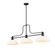 Melange Three Light Billiard in Matte Black (224|7253MBDMO14)
