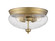 Amon Three Light Flush Mount in Heritage Brass (224|722F3HBR)