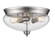 Amon Three Light Flush Mount in Brushed Nickel (224|722F3BN)