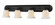 Lagoon Four Light Vanity in Matte Black (224|7034VMB)