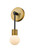 Neutra One Light Wall Sconce in Matte Black + Foundry Brass (224|6211SMBFB)