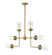 Calliope Six Light Chandelier in Foundry Brass (224|6176FB)
