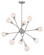 Tian LED Chandelier in Brushed Nickel (224|61610CBNLED)