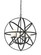 Aranya Six Light Chandelier in Bronze (224|60176LBRZ)