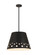 Katie One Light Chandelier in Matte Black (224|601418MB)