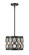 Dealey Three Light Chandelier in Matte Black (224|601012MB)