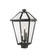 Talbot Three Light Outdoor Post Mount Fixture in Black (224|579PHXLSBK)