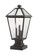 Talbot Three Light Outdoor Pier Mounted Fixture in Oil Rubbed Bronze (224|579PHBSSQPMORB)