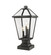 Talbot Three Light Outdoor Pier Mounted Fixture in Black (224|579PHBSSQPMBK)