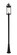 Roundhouse One Light Outdoor Post Mounted Fixture in Black (224|569PHXL519PBK)
