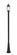Roundhouse One Light Outdoor Post Mounted Fixture in Black (224|569PHM519PBK)