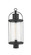 Roundhouse One Light Outdoor Post Mount Fixture in Black (224|569PHBBK)