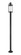 Roundhouse One Light Outdoor Post Mounted Fixture in Black (224|569PHB567PBK)