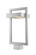 Luttrel LED Outdoor Post Moun Fixture in Silver (224|566PHBSSLLED)