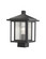 Aspen One Light Outdoor Post Mount Fixture in Black (224|554PHMSBK)