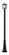 Aspen One Light Outdoor Post Mounted Fixture in Black (224|554PHM519PBK)