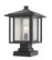 Aspen One Light Outdoor Pier Mounted Fixture in Black (224|554PHBSSQPMBK)