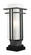 Abbey One Light Outdoor Pier Mounted Fixture in Black (224|549PHMSQPMBK) Abbey One Light Outdoor Pier Mounted Fixture in Black (224|549PHMSQPMBK)