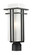 Abbey One Light Outdoor Post Mount Fixture in Black (224|549PHMBKR)