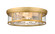 Clarion Four Light Flush Mount in Olde Brass (224|493F4OBR)