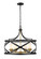 Malcalester Six Light Chandelier in Matte Black + Olde Brass (224|481P24MBOBR)