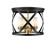 Malcalester Four Light Flush Mount in Matte Black / Olde Brass (224|481F16MBOBR)