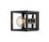 Kube One Light Wall Sconce in Matte Black + Chrome (224|4801SMBCH)
