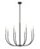 Haylie Eight Light Chandelier in Matte Black / Brushed Nickel (224|4798MBBN)