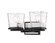 Bleeker Street Two Light Vanity in Matte Black + Chrome (224|4752VMBCH)