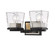 Bleeker Street Two Light Vanity in Matte Black + Brushed Nickel (224|4752VMBBN)