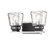 Jackson Two Light Vanity in Chrome + Matte Black (224|4742VCHMB)
