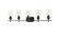 Joliet Five Light Vanity in Matte Black (224|4735VMB)