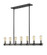 Kirkland Seven Light Linear Chandelier in Ashen Barnboard (224|4727LABB)