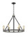 Kirkland Six Light Chandelier in Ashen Barnboard (224|4726ABB)
