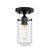 Delaney One Light Flush Mount in Matte Black (224|471F1MB)