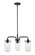 Delaney Three Light Chandelier in Matte Black (224|4713MB)