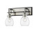 Kraken Two Light Wall Sconce in Matte Black + Brushed Nickel (224|4662SMBBN)