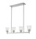 Bohin Four Light Linear Chandelier in Brushed Nickel (224|4644LBN)
