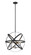 Cavallo Five Light Pendant in Hammered Black + Chrome (224|46318HBKCH)