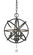 Tull Three Light Chandelier in Matte Black (224|45812MB)