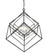 Euclid Six Light Chandelier in Chrome + Matte Black (224|4576CHMB)