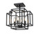 Titania Four Light Semi Flush Mount in Matte Black (224|454SFMB)