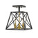 Trestle Three Light Semi Flush Mount in Matte Black + Olde Brass (224|447SFMBOBR)